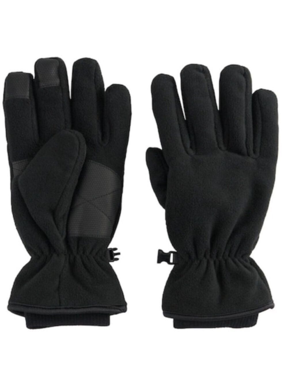 Men's Tek Gear Black Warm Tek Touchscreen Micro Fleece Gloves S/M